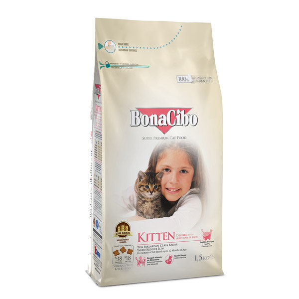 غذای خشک بچه گربه بوناسیبو ۱٫۵ کیلوگرمی