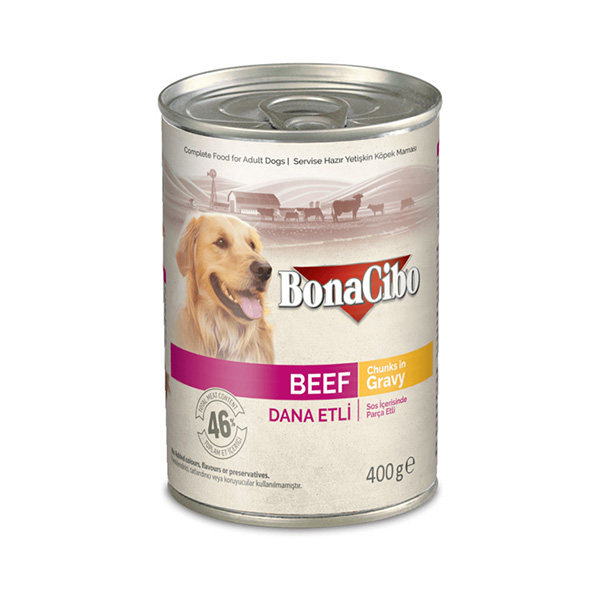 کنسرو سگ بوناسیبو طعم گوشت ۴۰۰ گرمی