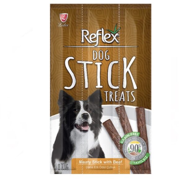 تشویقی سگ رفلکس طعم گوشت مدل مدادی 99 گرم