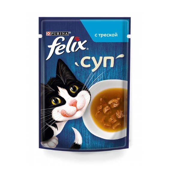 سوپ گربه بالغ فلیکس طعم ماهی 48 گرم