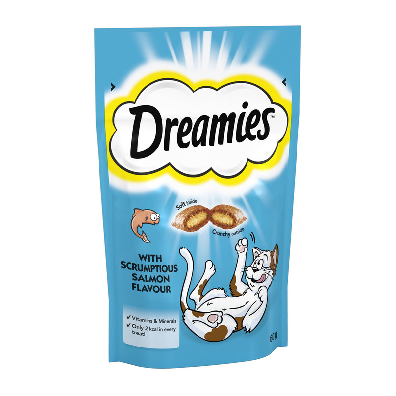 تشویقی گربه دریمیز در طعم‌های متنوع 60 گرمی