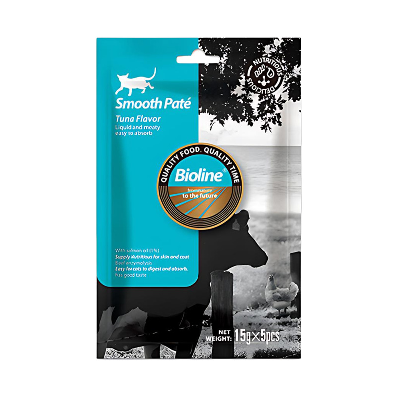 طعم‌دهنده غذای گربه بایولاین با طعم ماهی تن