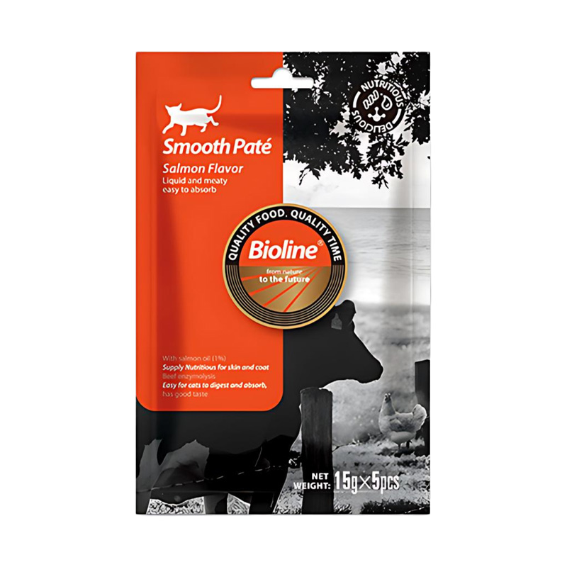 طعم‌دهنده غذای گربه بایولاین با طعم سالمون