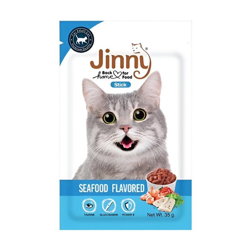 تشویقی گربه جینی در طعم‌های متنوع